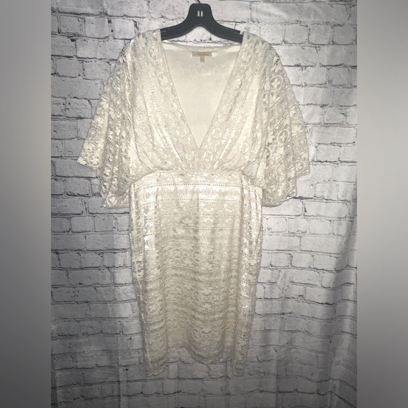 Melissa Odabash Dru Lace Dress 10 Large Cruise Cover Up Taylor Swift Fearless - Picture 4 of 8